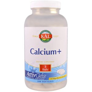 Kal Calcium w/ Magnesium, Zinc, and Vitamin D 200 Softgels